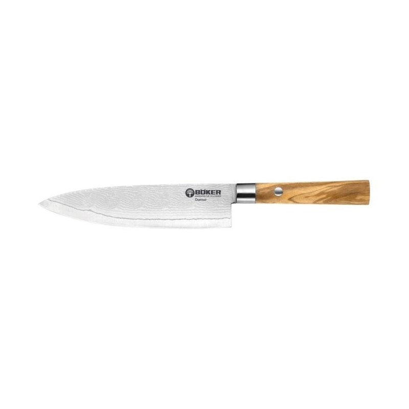 Couteau Boker Cuisine Damas - Chef - Lame 157mm