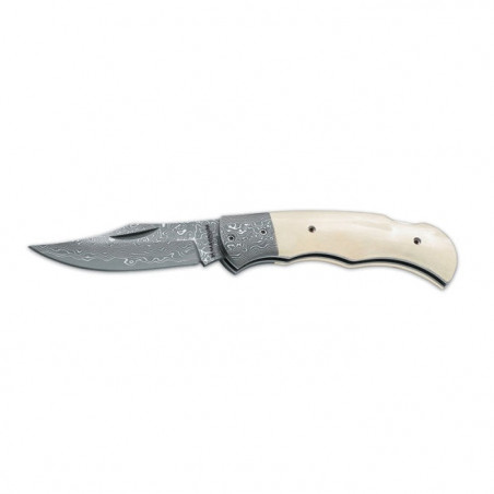 Couteau Boker Magnum Damascus Bone - Lame 78mm