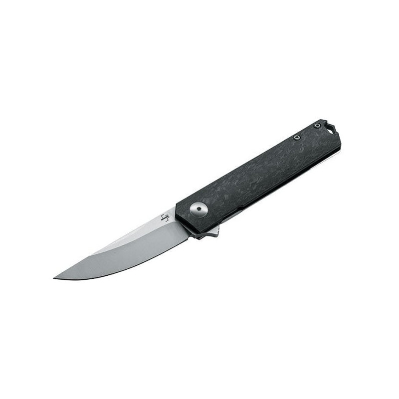 Couteau Boker Plus Kwaiken Compact Flipper Marble Carbon - Lame 77mm