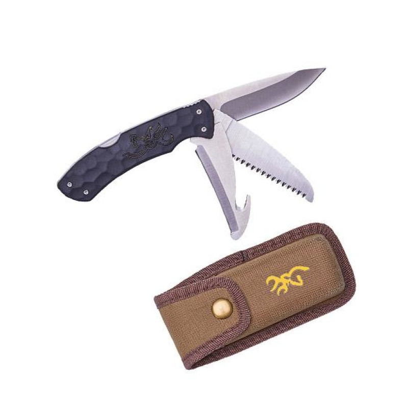 Couteau de chasse pliant Browning Primal Kodiak 3 lames