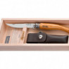 Couteau Effilé Opinel Inox n°10 Olivier - Etui - Lame 100mm