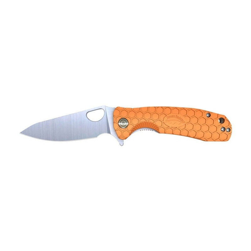 Couteau Honey Badger Leaf Large Orange - Lame 92mm