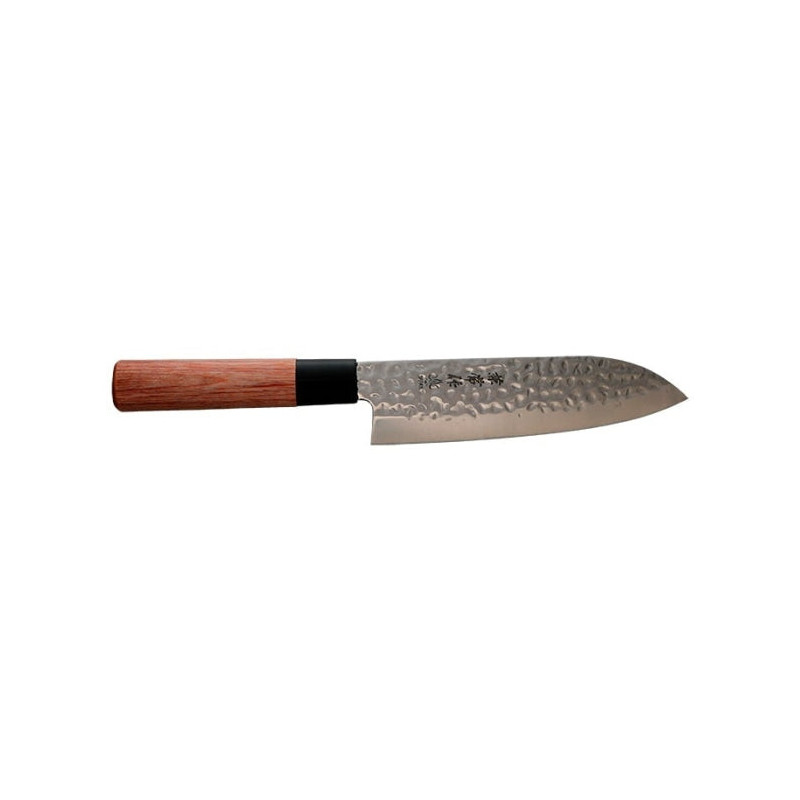 Couteau Kane Tsune Santoku - Lame Martelée 165mm