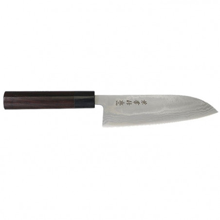 Couteau Kane Tsune Santoku Bois de Santal - Lame 165mm