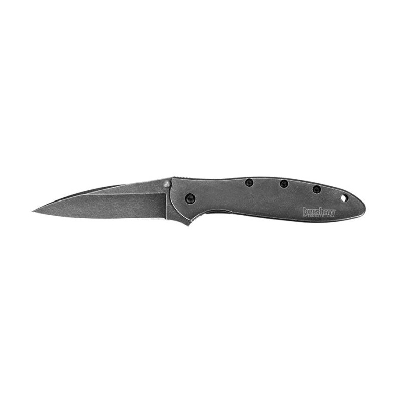 Couteau Kershaw Leek Blackwash - Lame 76mm