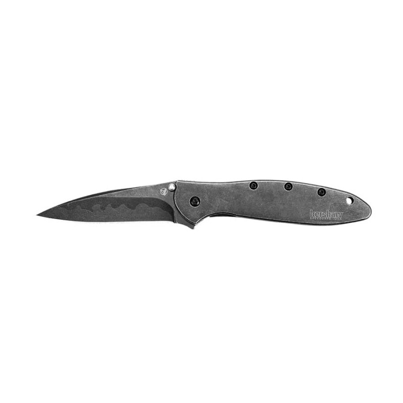 Couteau Kershaw Leek Composite Blackwash - Lame 76mm