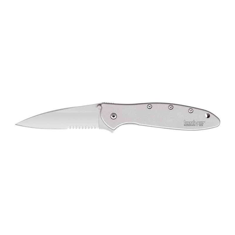 Couteau Kershaw Leek Serrated Mixte - Lame 76mm