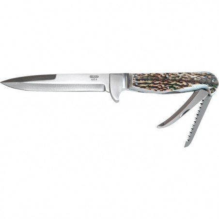 Couteau Mikov de Chasse - Lame 130mm - 3 Fonctions