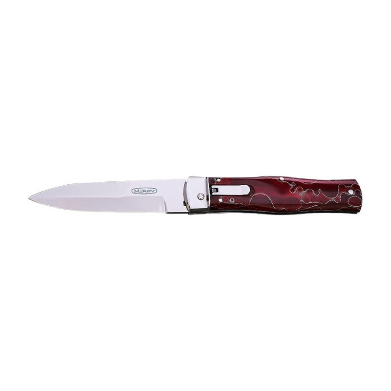 Couteau Mikov Predator Stonewash Bois Stabilisé - Lame 100mm