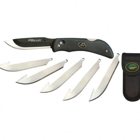 Couteau Outdoor Edge Razor Lite - Lame 89mm 6 Lames