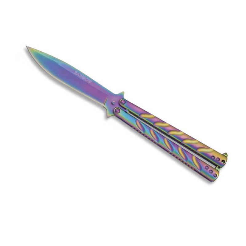 Couteau papillon Martinez Albainox Rainbow