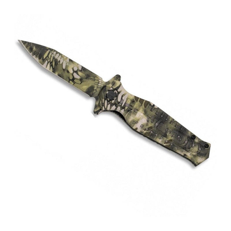 Couteau pliant K25 tactique camo kryptek mandrek