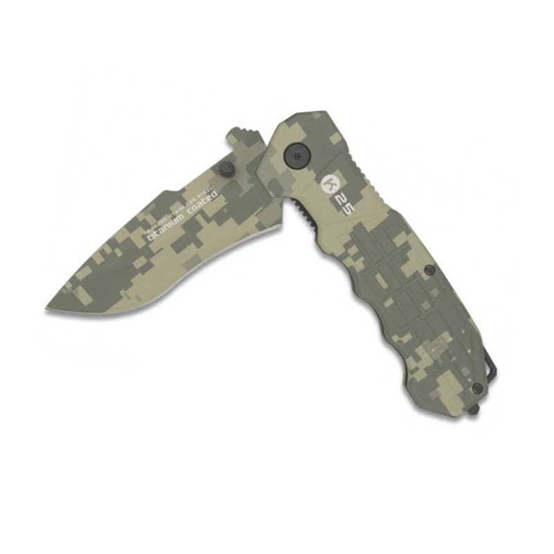 Couteau pliant K25 tactique digital camo