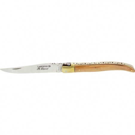 Couteau Robert David Laguiole 1 Mitre Laiton - Lame 90mm
