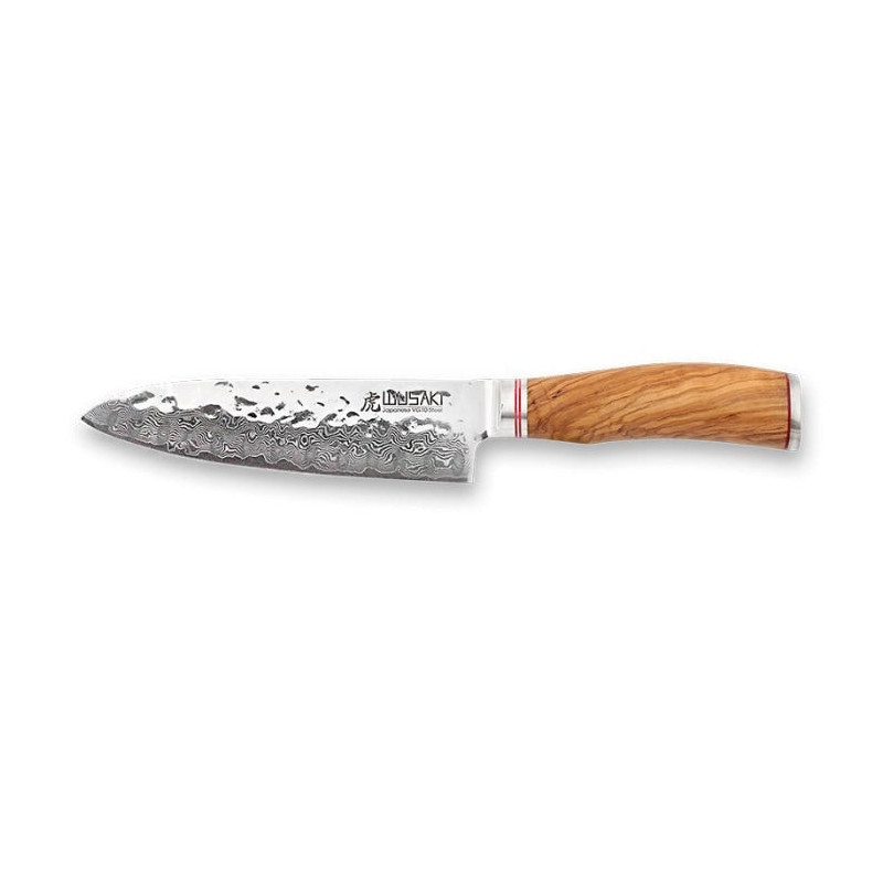 Couteau Santoku Alvéolé Wusaki Damas - Lame 170mm