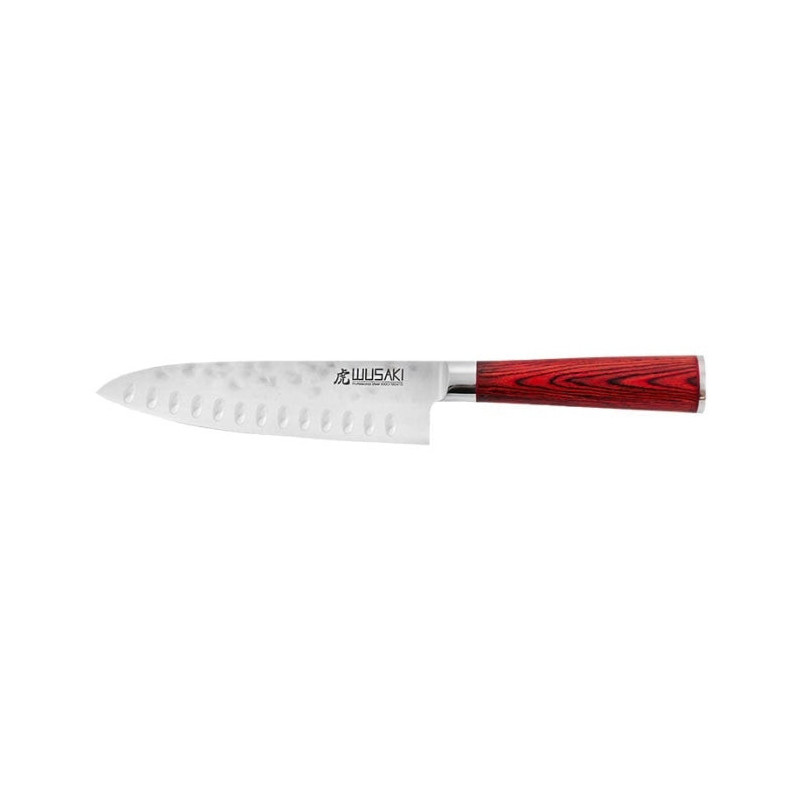 Couteau Santoku Wusaki Pakka - Lame 170mm