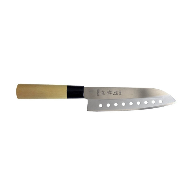 Couteau Sekiryu Santoku Ajouré - Lame 170mm