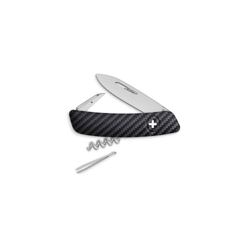 Couteau Suisse Swiza D01 - Impression Carbone