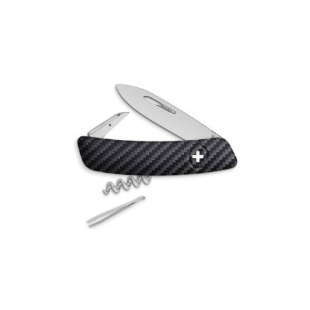 Couteau Suisse Swiza D01 - Impression Carbone