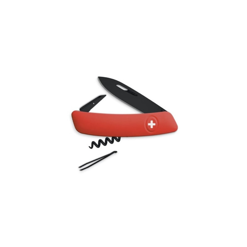 Couteau Suisse Swiza D01 ALLBLACK - 6 Fonctions