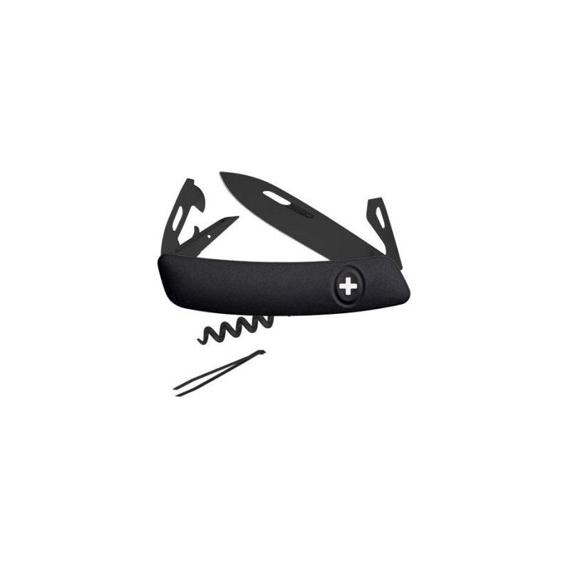 Couteau Suisse Swiza D03 ALLBLACK - 11 Fonctions
