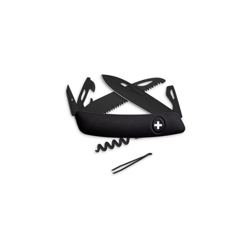 Couteau Suisse Swiza D05 ALLBLACK - 12 Fonctions