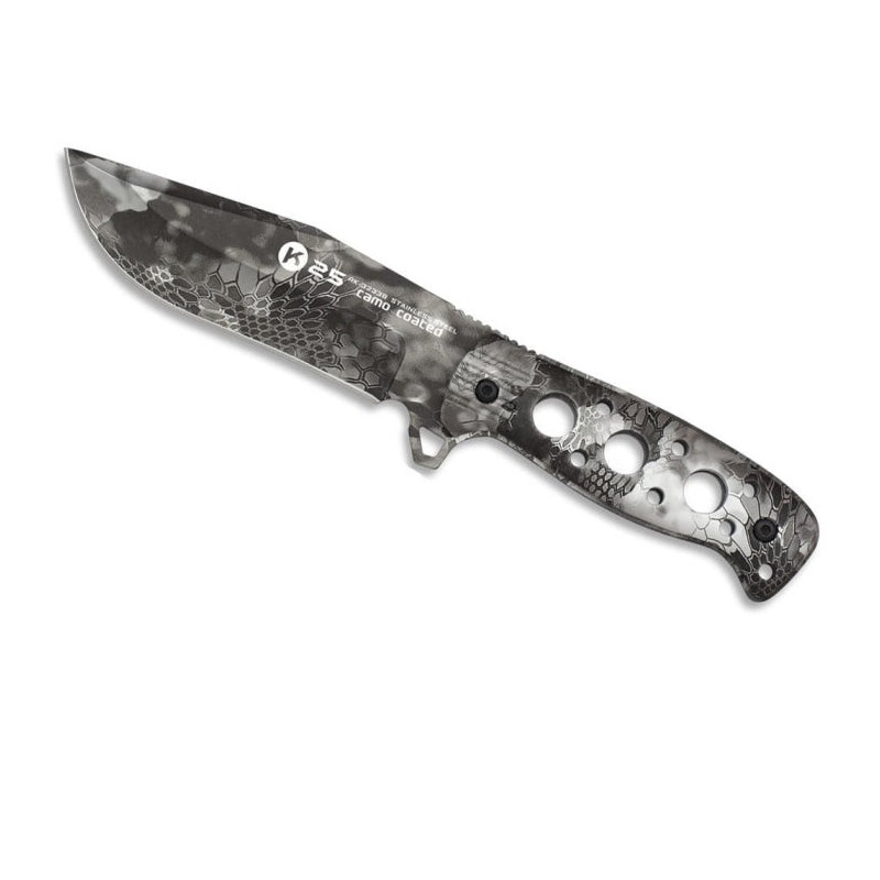 Couteau Tactique K25 Bushcraft kryptek Typhon
