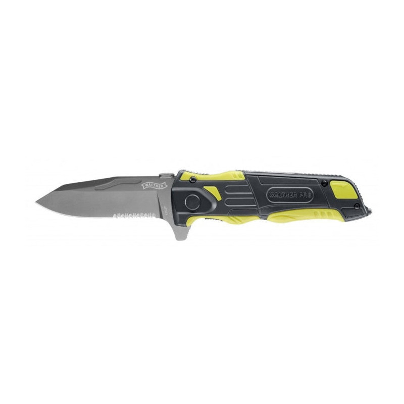 Couteau Walther Pro Rescue knife Jaune