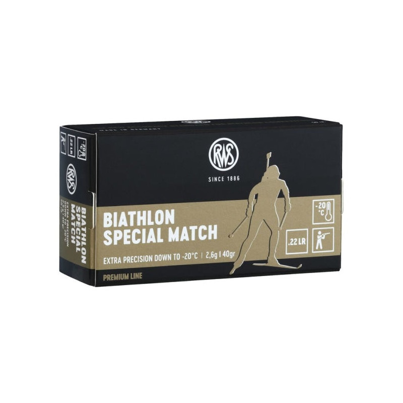 Cartouches RWS Biathlon Special Match - Cal. 22 LR