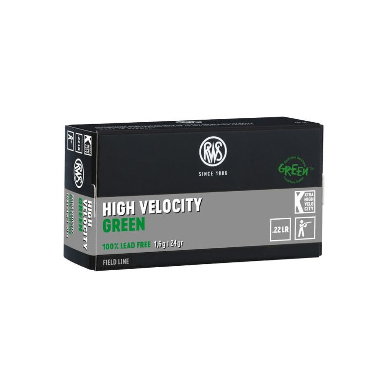 Cartouches RWS Green - Cal. 22 LR HV