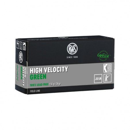 Cartouches RWS Green - Cal. 22 LR HV