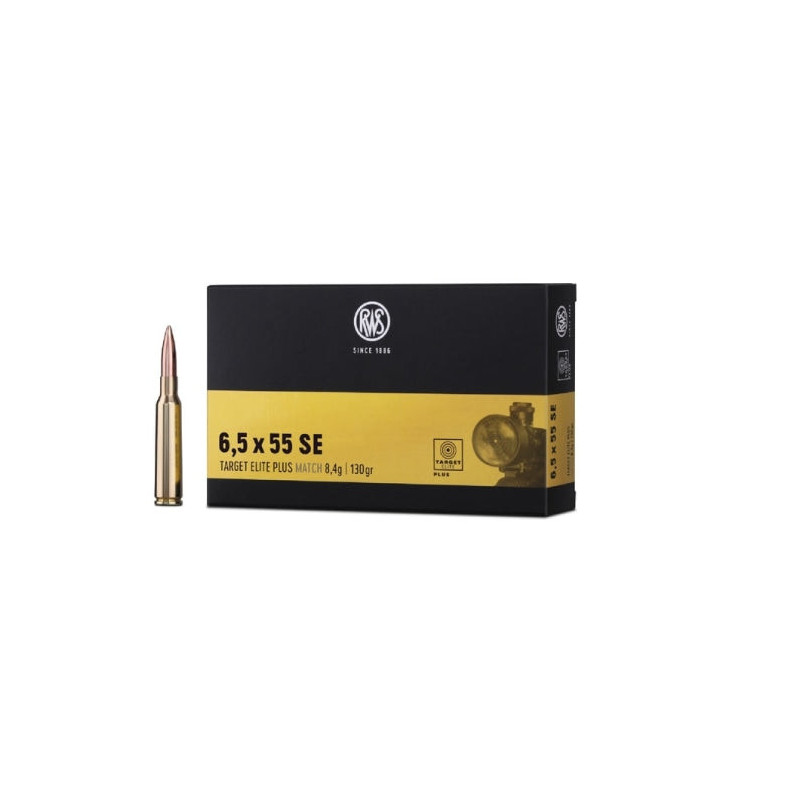 Cartouches RWS Target Elite Plus - Cal. 6.5x55 SE