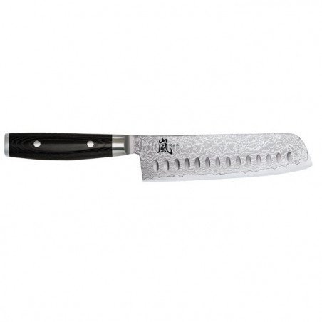 Couteau Yaxell RAN - Nakiri Alvéolé Damas - Lame 180mm
