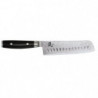 Couteau Yaxell RAN - Nakiri Alvéolé Damas - Lame 180mm