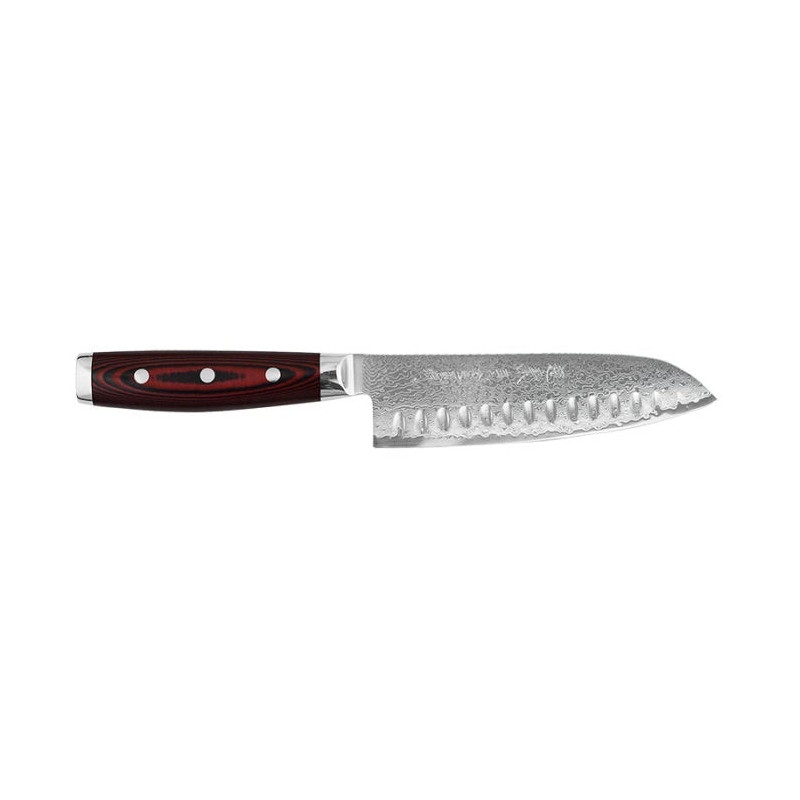 Couteau Yaxell Super Gou - Santoku Alvéolé - Lame 165mm