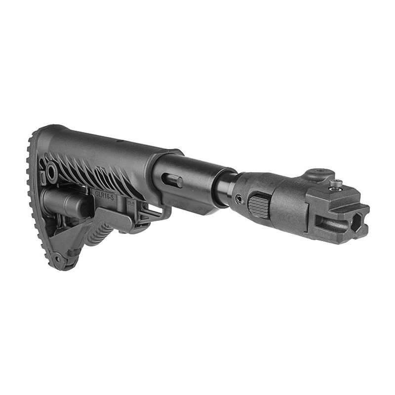 Crosse Tactique d'Epaule Mako pour AK Pliante Polymer avec Absorbeur - Noire