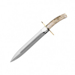 Dague de chasse Country manche cerf - 23 cm