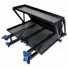 Desserte double plateau Garbolino avec tente et insert pour support kit amovible