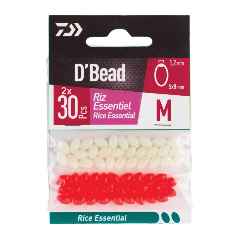 DP23 - Combo 2 couleurs Perles Riz Daiwa D'Bead