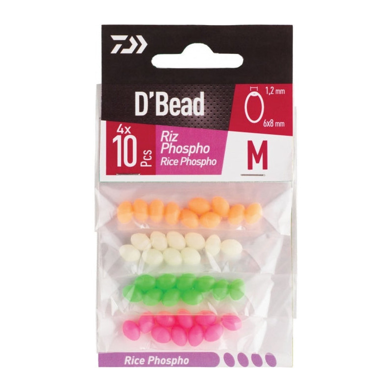 DP23 - Combo Perles Riz Phospho Daiwa D'Bead