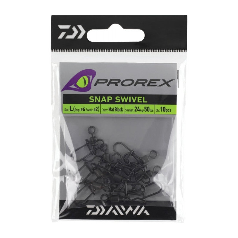 DP23 - Émerillons Daiwa à agrafe Prorex