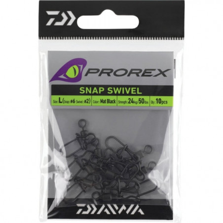DP23 - Émerillons Daiwa à agrafe Prorex