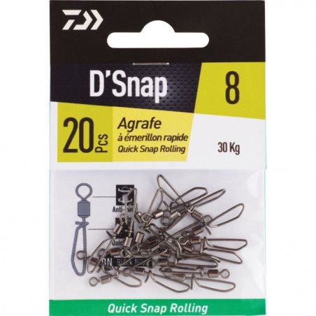 DP23 - Émerillons Daiwa à agrafe rapide