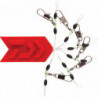 DP23 - Kit Fixation empile réglable Daiwa - Émerillons agrafe