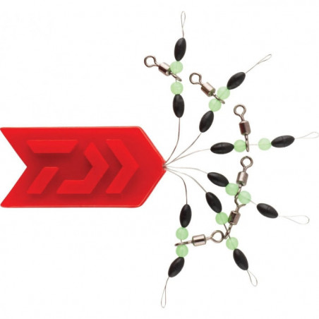 DP23 - Kit Fixation empile réglable Daiwa - Émerillons Baril