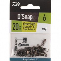 DP23 - Kit Fixation empile réglable Daiwa - Émerillons Baril