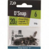 DP23 - Kit Fixation empile réglable Daiwa - Émerillons Baril