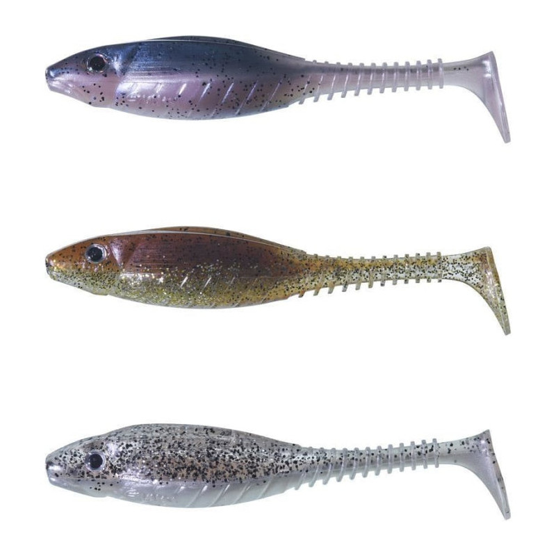 DP23 - Kit Leurre Flottant Gunki Grubby Shad Clear Water 10,5 cm - Par 3