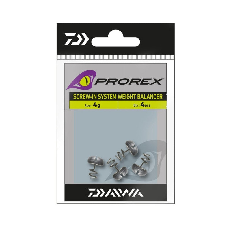 DP23 - Plomb à visser Daiwa Prorex Screw-in - Pack