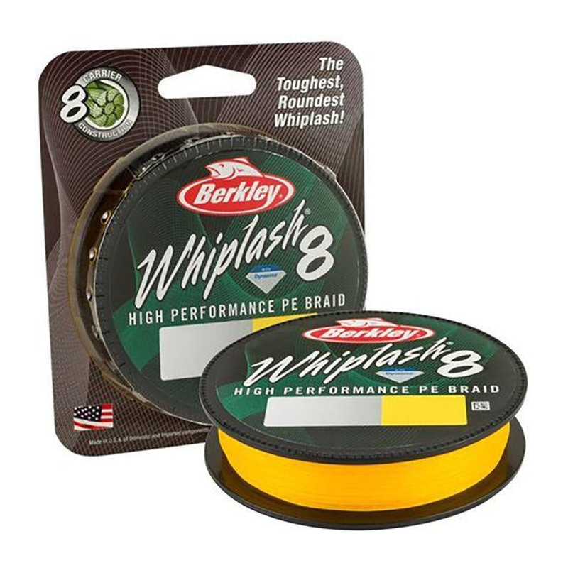 DP23 - Tresse Berkley Whiplash 8 Jaune - 150 m